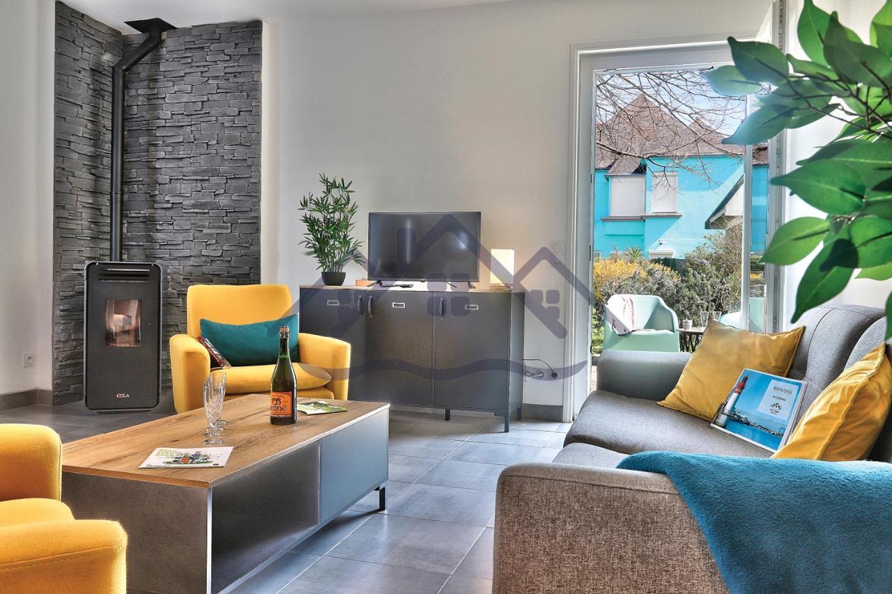 Localise - M33B - Kerbraz, Maison En Duplex Avec Jardin Clos Au Guilvinec - Tout A Pied, Plages, Port, Centre, Commerces, Marche - Wif Inclus - Linge De Lit Inclus Villa Luaran gambar