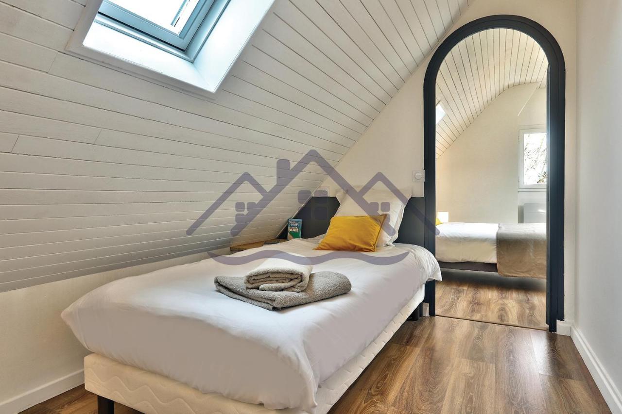Localise - M33B - Kerbraz, Maison En Duplex Avec Jardin Clos Au Guilvinec - Tout A Pied, Plages, Port, Centre, Commerces, Marche - Wif Inclus - Linge De Lit Inclus Villa Luaran gambar