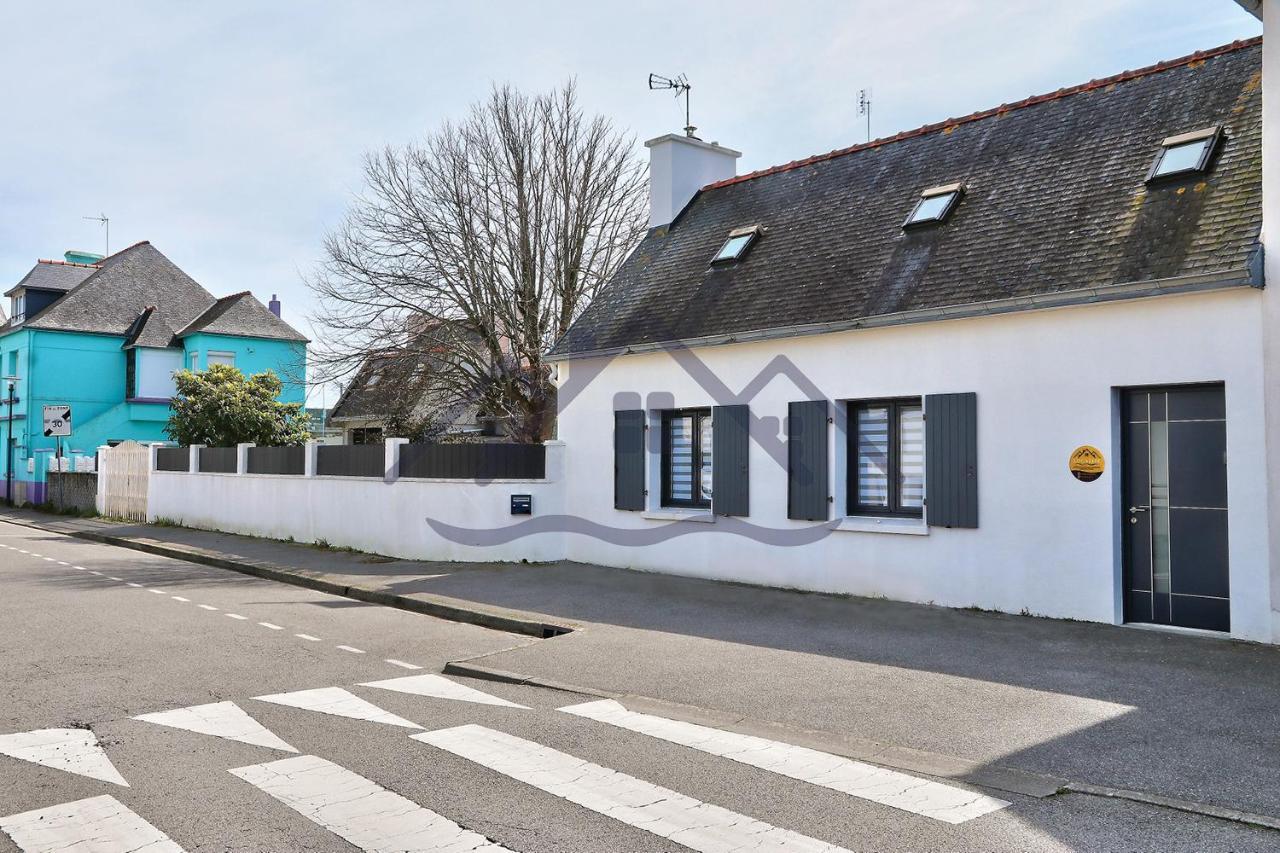 Localise - M33B - Kerbraz, Maison En Duplex Avec Jardin Clos Au Guilvinec - Tout A Pied, Plages, Port, Centre, Commerces, Marche - Wif Inclus - Linge De Lit Inclus Villa Luaran gambar
